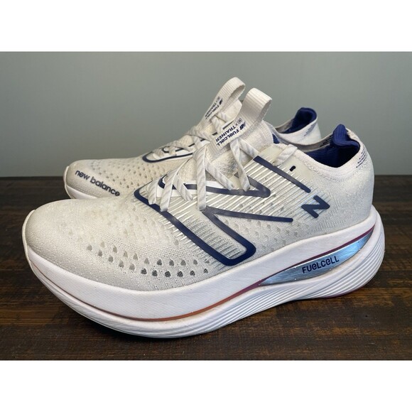 Size 10 - New Balance FuelCell SuperComp Trainer White Blue Magenta W - Picture 1 of 9